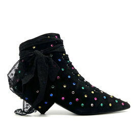 YVES SAINT LAURENT イヴ サン ローラン パリブレイズ45 クリスタルブーツ-ブラックParis Blaze 45 Crystals Boots-Black【通常価格＄1990】