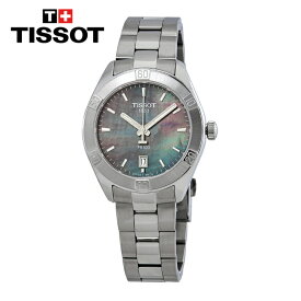 TISSOT ティソ PR 100 スポーツシック ブラックマザーオブパールダイヤル レディースウォッチ PR 100 Sport Chic Black Mother of Pearl Dial Ladies Watch