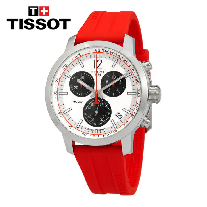 楽天市場】TISSOT ティソ PRC 200 クロノグラフ クォーツ シルバー  