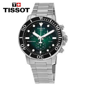 TISSOT ティソ シースター クロノグラフ クオーツ グリーンダイアル メンズウォッチ Seastar Chronograph Quartz Green Dial Men's Watch