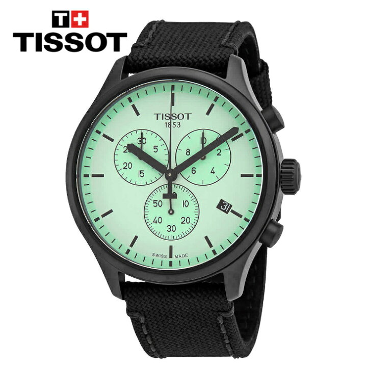 楽天市場】TISSOT ティソ クロノグラフ クォーツ グリーンダイアル 