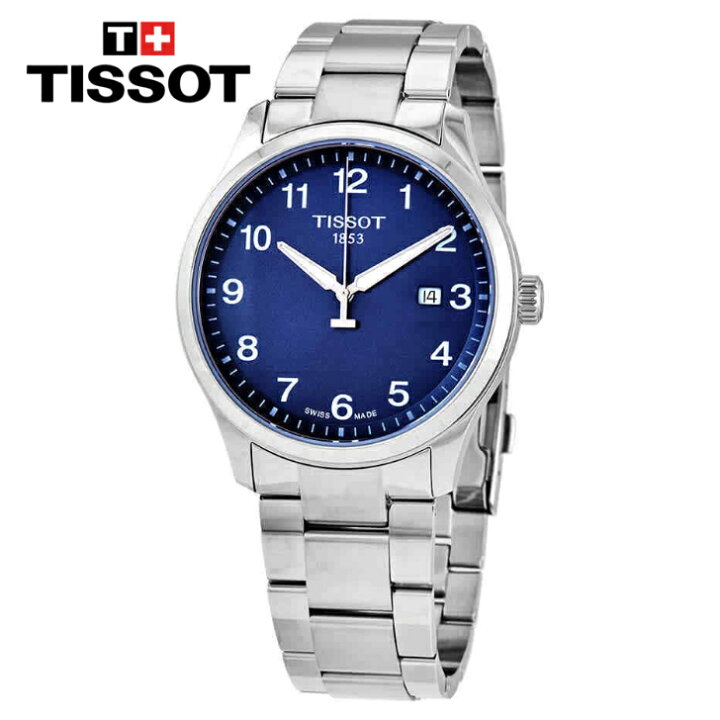 楽天市場】TISSOT ティソ ジェント XL クラシック クオーツ ブルー 
