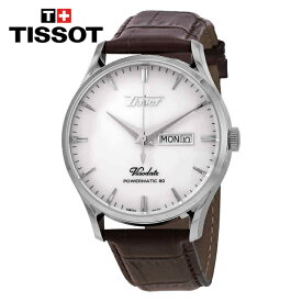 TISSOT ティソ ヘリテージ オートマチック シルバーオパーリンダイヤル メンズウォッチ Heritage Automatic Silver Opalin Dial Men's Watch