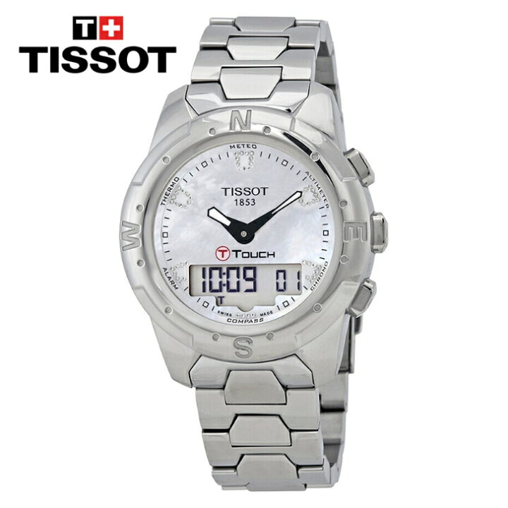 楽天市場】TISSOT ティソ ティータッチII マザーオブパールダイヤル 