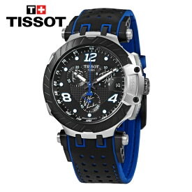 TISSOT ティソ ティーレース クロノグラフ トーマス・ルティ クォーツ ブラックダイヤル メンズ 腕時計 T-race Chronograph Thomas Luthi Quartz Black Dial Men's Watch