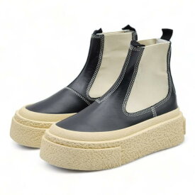 MAISON MARGIELA メゾン マルジェラ MM6 ラウンドトゥ レザー アンクル ブーツ MM6 ROUND-TOE LEATHER ANKLE BOOTS