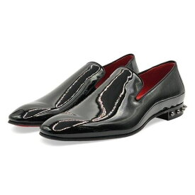 Christian Louboutin クリスチャン・ルブタン マルケス スパイク付きパテントレザーシューズ ブラック Marquees Patent Leather Shoes with spikes Black