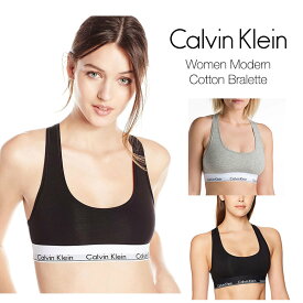 CALVIN KLEIN カルバン・クライン レディース モダンコットン ブラ スポーツブラ 下着 ブラック ヘザーグレー ブラック＆ブラック Modern Cotton Blarette Black , H Grey, Black&Black