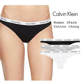 CALVIN KLEIN カルバン・クライン レディース モダンコットン ソング Tバック 下着 3枚セット Modern Cotton Thong 3pack