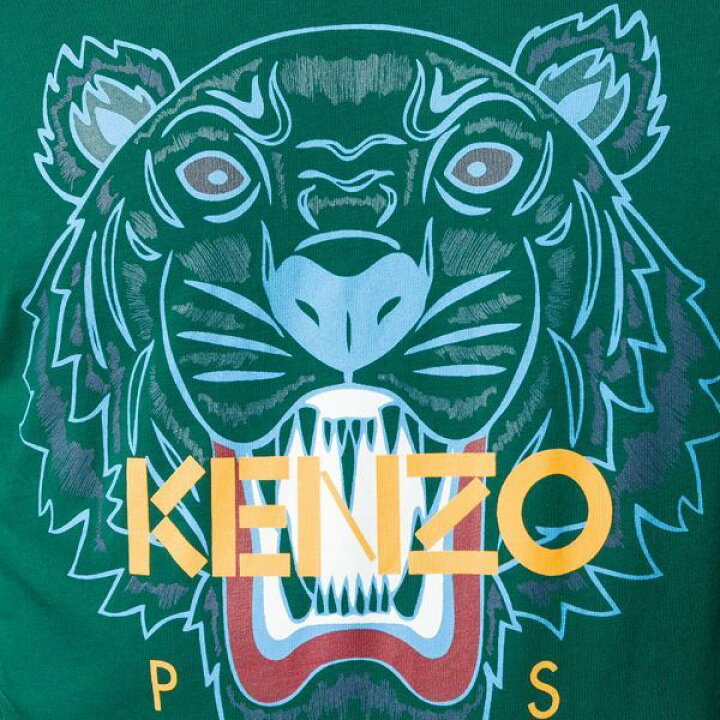 楽天市場 Kenzo ケンゾー タイガー ロゴ Tシャツ グリーン Tiger Logo T Shirt Green Dio Greco