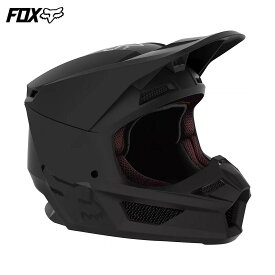 FOX RACING フォックスレーシング ユース V1 マット ブラック ヘルメット マット ブラック YOUTH V1 MATTE BLACK HELMET Matte Black