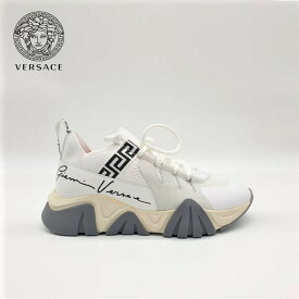 Versace ヴェルサーチェ スクワロ レザー スニーカー Squalo Leather Sneakers DSU8007 DCL5G D0141