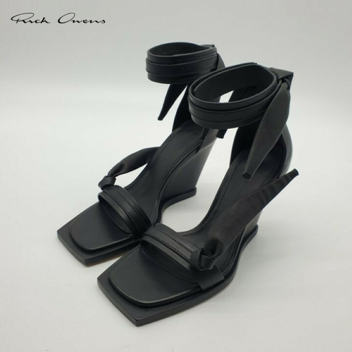 楽天市場】RICK OWENS リックオウエンス シングルボウウェッジ レザー  