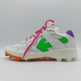 Off White オフホワイト ヴァージル アブロー ウィメンズ マウンテン クリート アロー ロートップ スニーカー ホワイト/グリーン Virgil Abloh Women's Mountain Cleats Arrow Low Top Sneakers White/Green