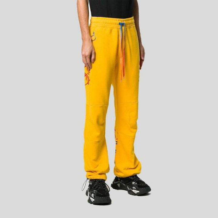 楽天市場】Off White オフホワイト イエロー ロゴ トラック トラウザー 