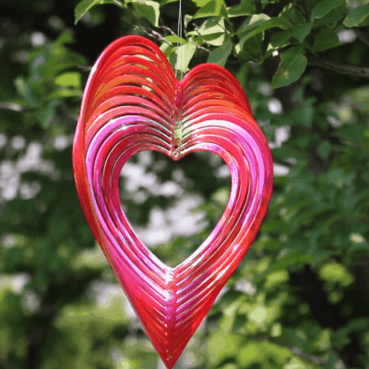 楽天市場】【公式】 鳥よけ 防鳥具 スピンアート ハート 20cmx21.5cm