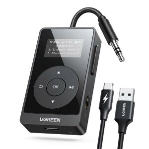 UGREEN Bluetooth 5.3�g�����X�~�b�^�[&���V�[�o�[�A�@��Airpods 2��p�A���M�@�E��M�@ AptX Adaptive/HD�Ή�