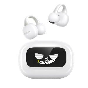UGREEN ClipBuds Magic �N���b�v���I�[�v���C���[ Bluetooth5.4 ��30���ԍĐ� IPX5 �h�� �z���C�g