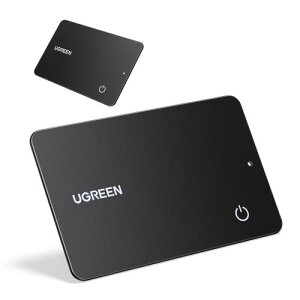 UGREEN FineTrack Slim Duo Android/iOS�Ή� �����h�~�^�O �����^�J�[�h ����1.7mm5�N�[�d�s�v IP68�h��