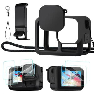 KF CONCEPT gopro �A�N�Z�T���[�L�b�g GoPro 13��p �ی�P�[�X �V���R���P�[�X �ی�J�o�[ �V���R���P�[�X GoPro Hero 13 �A�N�Z�T���[ GoPro 13 �P�[�X �S�[�v��13�p�P�[�X �A�N�V�����J�����p���i �S��
