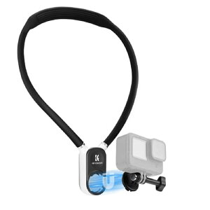 KF CONCEPT gopro�}�E���g �l�b�N���X�}�E���g POV�}�E������t���[�ŉ��K�B�e�}�O�l�b�g�� �H�i���V���R������ �_�����GoPro/DJI/Insta360/�e��X�}�z�ɑΉ� �A�N�V�����J�����A�N�Z�T���[�g Vlog