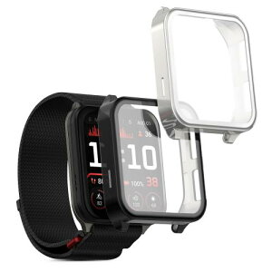 kwmobile 2x �P�[�X Garmin Venu X1�Ή� �J�o�[ - �t���J�o�[ �V���R�� �ϏՌ� �S�̕ی� ���F/�V���o�[