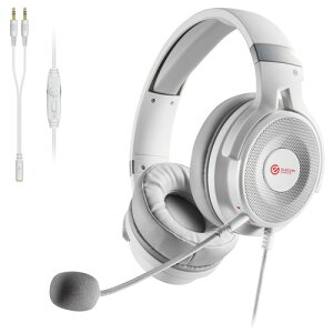 �G���R�� �Q�[�~���O�w�b�h�Z�b�g �����I�[�o�[�w�b�h PS5 PS4 Switch SwitchLite 2m �㋉���f�� HS-G60WH �z���C�g / �u���b�N