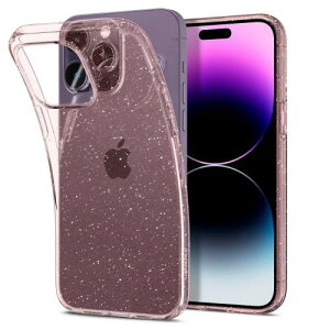 Spigen iPhone14Pro �P�[�X TPU �\�t�g�P�[�X �L���L�� �������� �ČRMIL�K�i�擾 ���΂ݖ��� ���h�~ �����Y�ی� ���^ �y�� ���L�b�h�E�N���X�^�� �O���b�^�[ ACS04955 (���[�Y�E�N�H�[�c)