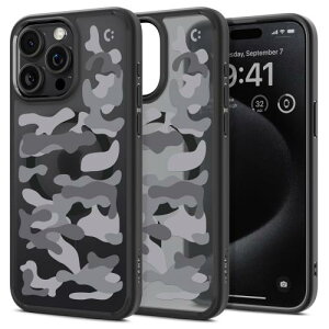 Spigen �R���{���[�V���� iPhone 15 Pro Max �P�[�X ������ MagSafe�Ή� �ČRMIL�K�i �E���g���E�n�C�u���b�h�E�}�O�t�B�b�g ACS07568-XI11131 (�t���X�g�E�u���b�N/�~���^���[�L�����[�u���b�N)