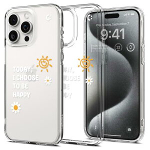Spigen �R���{���[�V���� iPhone 15 pro �P�[�X �N���A �X�g���b�v�z�[�� �ČRMIL�K�i �E���g���E�n�C�u���b�h ACS07569-XI10072 (�N���X�^���E�N���A/�T�j�[)