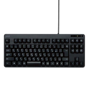 �G���R��(ELECOM) �L�[�{�[�h �L�� �����u���� �R���p�N�g�L�[�{�[�h �u���b�N TK-FCM103XBK