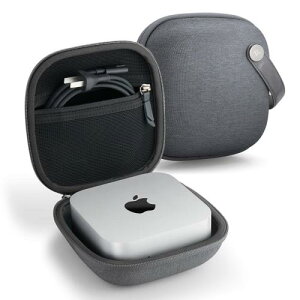 Spigen Mac mini M6/M5 Pro/M4 Pro/M4 �Ή� �|�[�` �~�jPC ���[�P�[�X �N���X�f�� (�`���R�[���E�O���[)