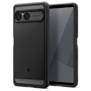 Spigen �n��18�N�̋Z�p��Xperia 10 VII �P�[�X �ϏՌ� �ČRMIL�K�i TPU �\�t�g �}�b�g�d�グ �X�g���b�v�z�[�� �w��h�~ ���M�b�h�E�A�[�}�[ ACS09592 (�}�b�g�E�u���b�N)