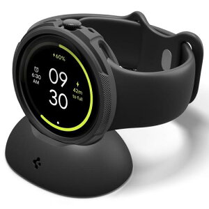 Spigen Pixel Watch 5/4 41mm �P�[�X �[�d�X�^���h�J�o�[�t�� ���L�b�h�E�G�A (�}�b�g�E�u���b�N)