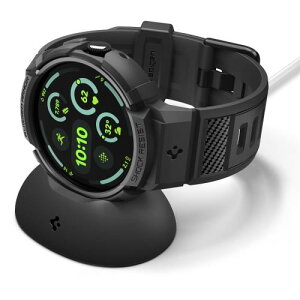 [Spigen] Pixel Watch 5/4 41mm ��̌^�P�[�X �ϏՌ� �ی�J�o�[ ���M�b�h�E�A�[�}�[�E�v�� (�}�b�g�E�u���b�N)