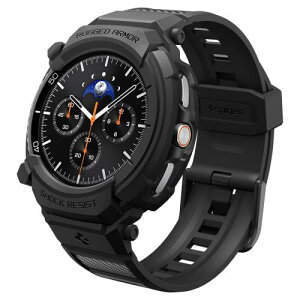 Spigen Galaxy Watch 8 Classic 46mm ��̌^�P�[�X �X�|�[�c �o���h ��d�Œ� ���� �Ռ��z�� ���h�~ �ϏՌ� �ی�J�o�[ �X�g���b�v �M�����N�V�[�E�H�b�`�p ���M�b�h�E�A�[�}�[�E�v�� ACS10013 (�}�b�g�E