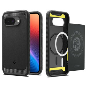 Spigen Google Pixel 6a 7a 8a 9a �P�[�X ���M�b�h �A�[�}�[ �}�b�g �u���b�N �n��18�N�̋Z�p�� Made for Google �F�� �}�O�t�B�b�g