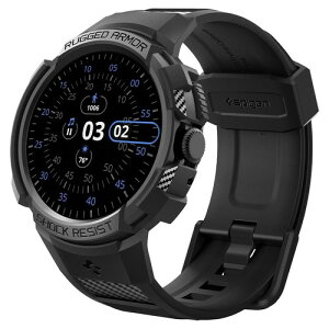 Spigen Google Pixel Watch 41mm ��̌^�o���hPixel Watch 3 / 2 / 1 41mm �Ή��P�[�X �ϏՌ� �X�|�[�c�o���h ���� �Ռ��z�� �ϋv�� ���h�~ ���M�b�h�E�A�[�}�[�E�v�� ACS04800 (�u���b�N)