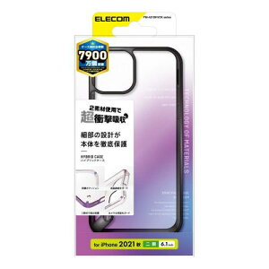 �G���R�� PM-A21BHVCKBK iPhone 13/�n�C�u���b�h�P�[�X/�X�^���_�[�h/�u���b�N