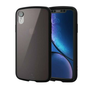 �G���R�� iPhone XR �P�[�X �Ռ��z�� TOUGH SLIM LITE �N���A�J���[�V���[�Y �y����,�y���A���ɂ������z �u���b�N PM-A18CTSLCBK