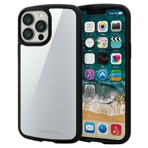 �G���R�� iPhone 13 Pro Max �n�C�u���b�h�P�[�X �ϏՌ� TOUGH SLIM LITE �z���C�g PM-A21DTSLWH
