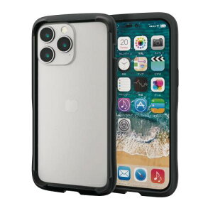 �G���R�� iPhone 14 Pro Max �P�[�X �J�o�[ �o���p�[ �ϏՌ� �Ռ��z�� �n�C�u���b�h �y�� ���^ MagSafe�[�d�� ���ʕی� TOUGH SLIM �u���b�N PM-A22DTSLBBK