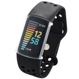 �G���R�� Fitbit Charge5 / Fitbit Charge6 �P�[�X �t���J�o�[ �\�t�g TPU ���� �N���A SW-FI221FCUCR