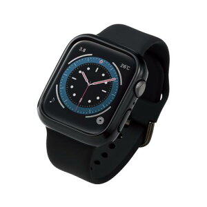�G���R�� Apple Watch (�A�b�v���E�H�b�`) �P�[�X �o���p�[ 44mm [Apple Watch SE2 SE 6 5 4 �Ή�] �n�[�h �|���J�[�{�l�[�g �t�B�������p�� �u���b�N AW-20MBPPBK