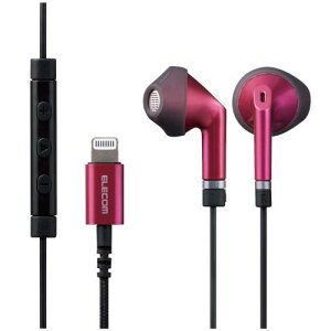 �G���R�� �X�e���I�C���z�� �C���i�[�C���[�^ Lightning ���C�g�j���O �}�C�N�t Fast Music LFS10I ��13.6mm ���ϋv�P�[�u�� �s���N EHP-LFS10IMPN 1.2m
