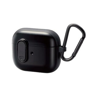 �G���R�� AirPods ��3���� (2021�N) �Ή� �P�[�X �J�o�[ �n�C�u���b�h TOUGH SLIM Lock ���b�N�@�\ �J���r�i�t �����h�~ ���C�����X�[�d�Ή� MagSafe�[�d�Ή� �ϏՌ� �Ռ��z�� �u���b�N AVA-AP3TSLBK