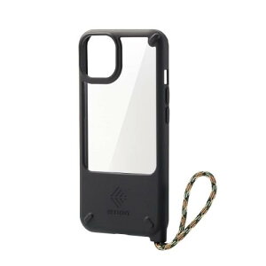 �G���R�� iPhone 13 2�� �n�C�u���b�h�P�[�X �ϏՌ� NESTOUT LAKE �u���b�N PM-A21BNEST3BK