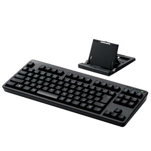 �G���R�� Bluetooth �L�[�{�[�h �����u������ �X�^���h�t�� �}���`�y�A�����O�Ή� iPad Surface �u���b�N TK-FBM111BK