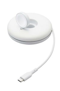 �G���R�� Apple Watch �A�b�v���E�H�b�` �[�d�X�^���h �����[�d�Ή� Type-C �������� �yMade for Apple Watch ���K�F�ؕi�z Series Ultra, 10 9 8 7 6 SE 5 4 3 2 1 / AirPods Pro (��2����) �z���C�g MPA-AWSTCQWH