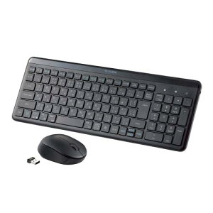 �G���R�� ���C�����X�L�[�{�[�h ���� 2.4GHz �É� �e���L�[�t 5�{�^���É��}�E�X�Z�b�g ���^�R���p�N�g Windows ChromeOS macOS�Ή� �u���b�N TK-QT30DMCBK